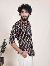 Moroccan Escape Abstract Printed Slim Fit Shirt