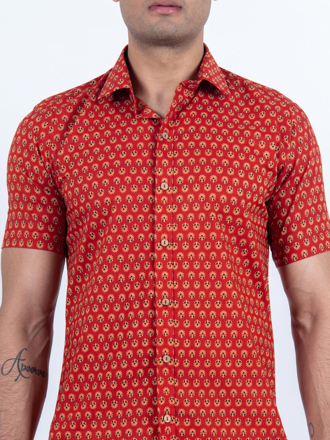 printed shirt red