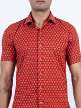printed shirt red