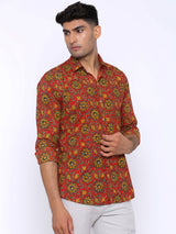 sanganeri printed shirt