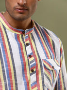 Dusk Stripe Cotton Shirt - Tistabene