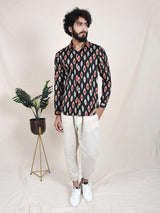 Moroccan Escape Abstract Printed Slim Fit Shirt