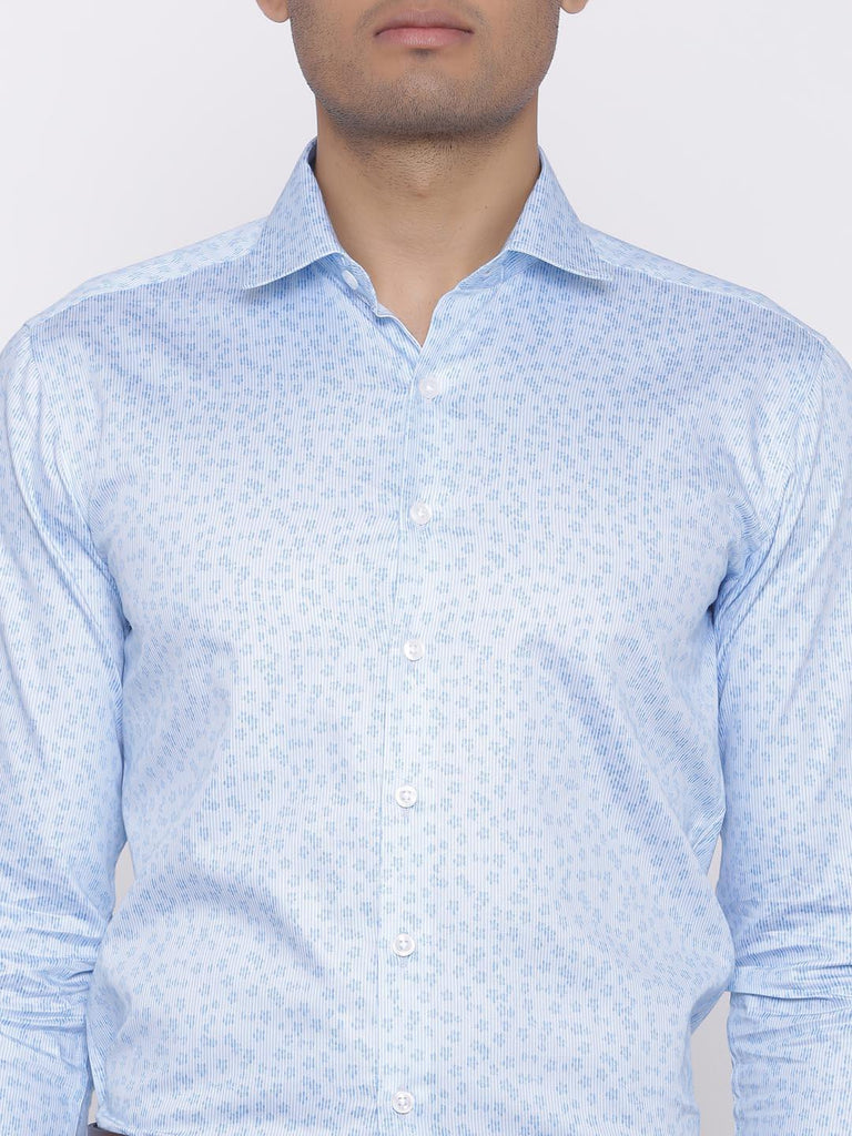 Light Blue Floral Shirt - Tistabene