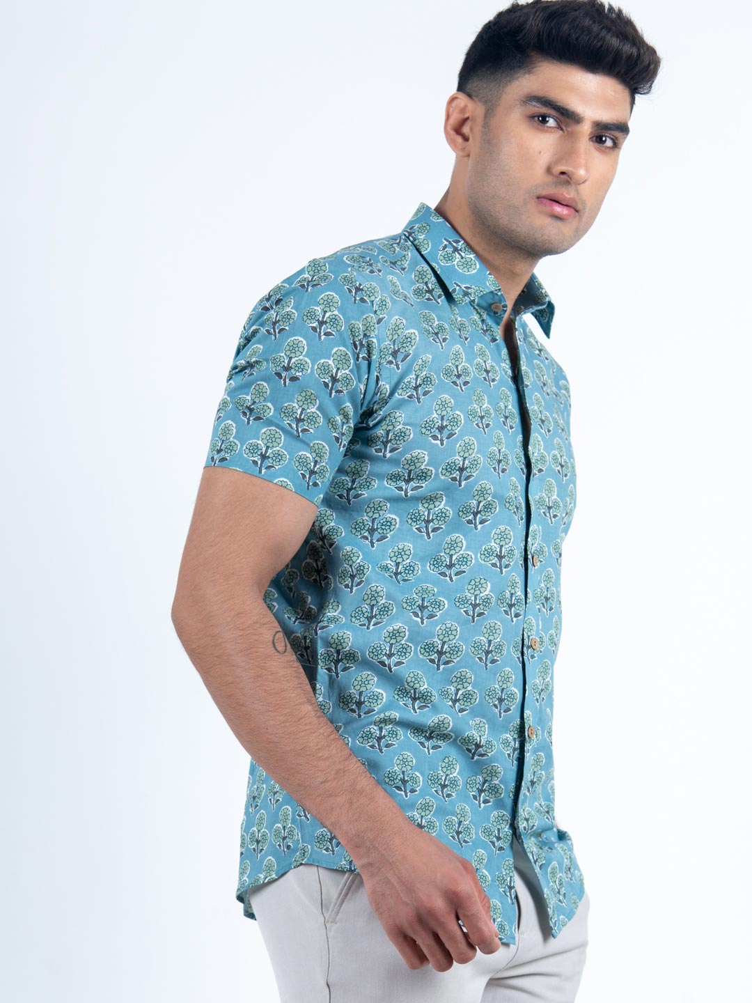 sanganeri printed shirt