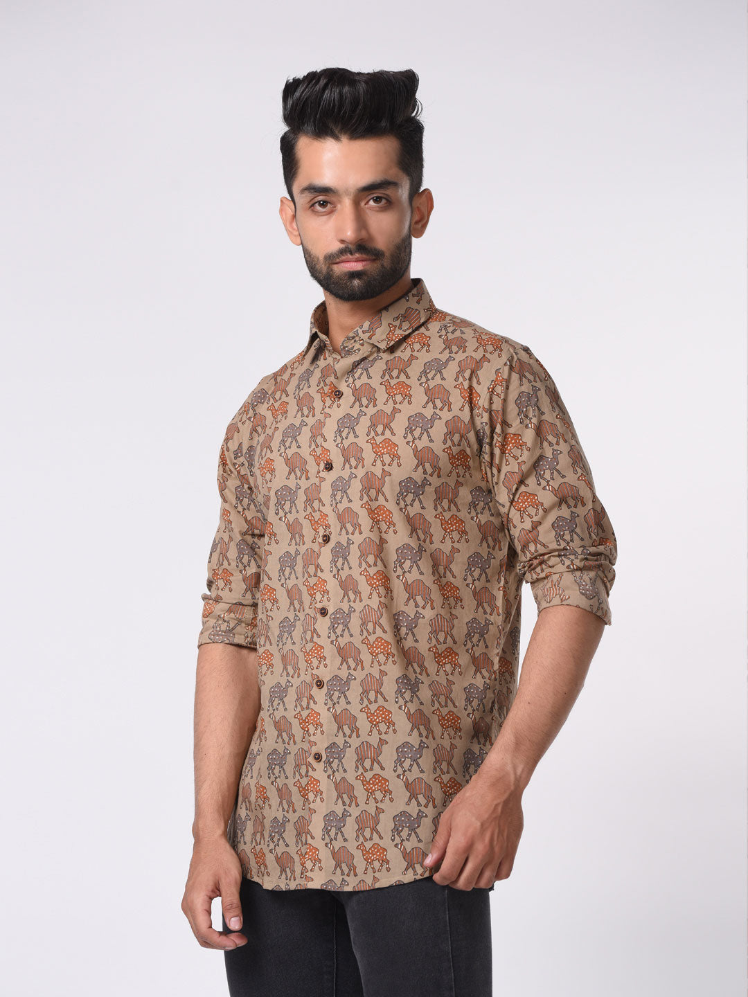 printed half sleeve shirts