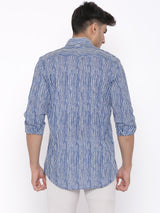 Blue and White Striped Shirt