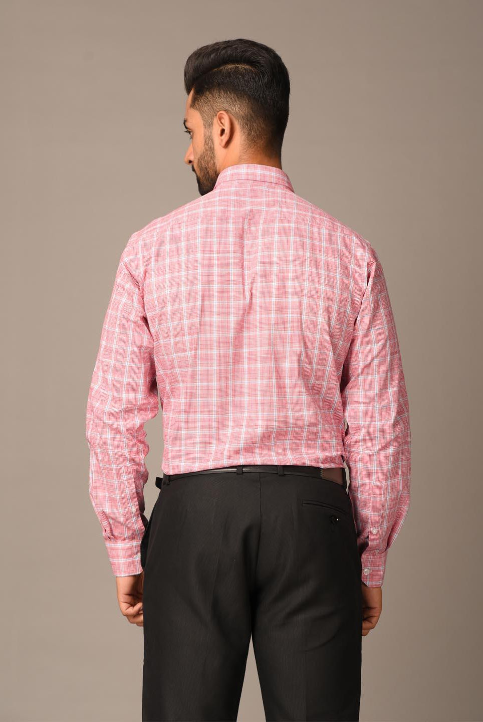 Pink Plaid Checks Cotton Shirt - Tistabene