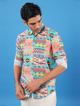 sanganeri printed shirt