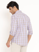 Blue and Brown Check Shirt