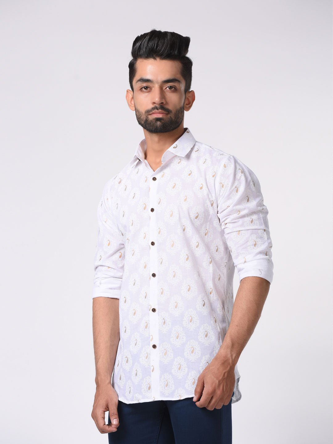 printed shirt white