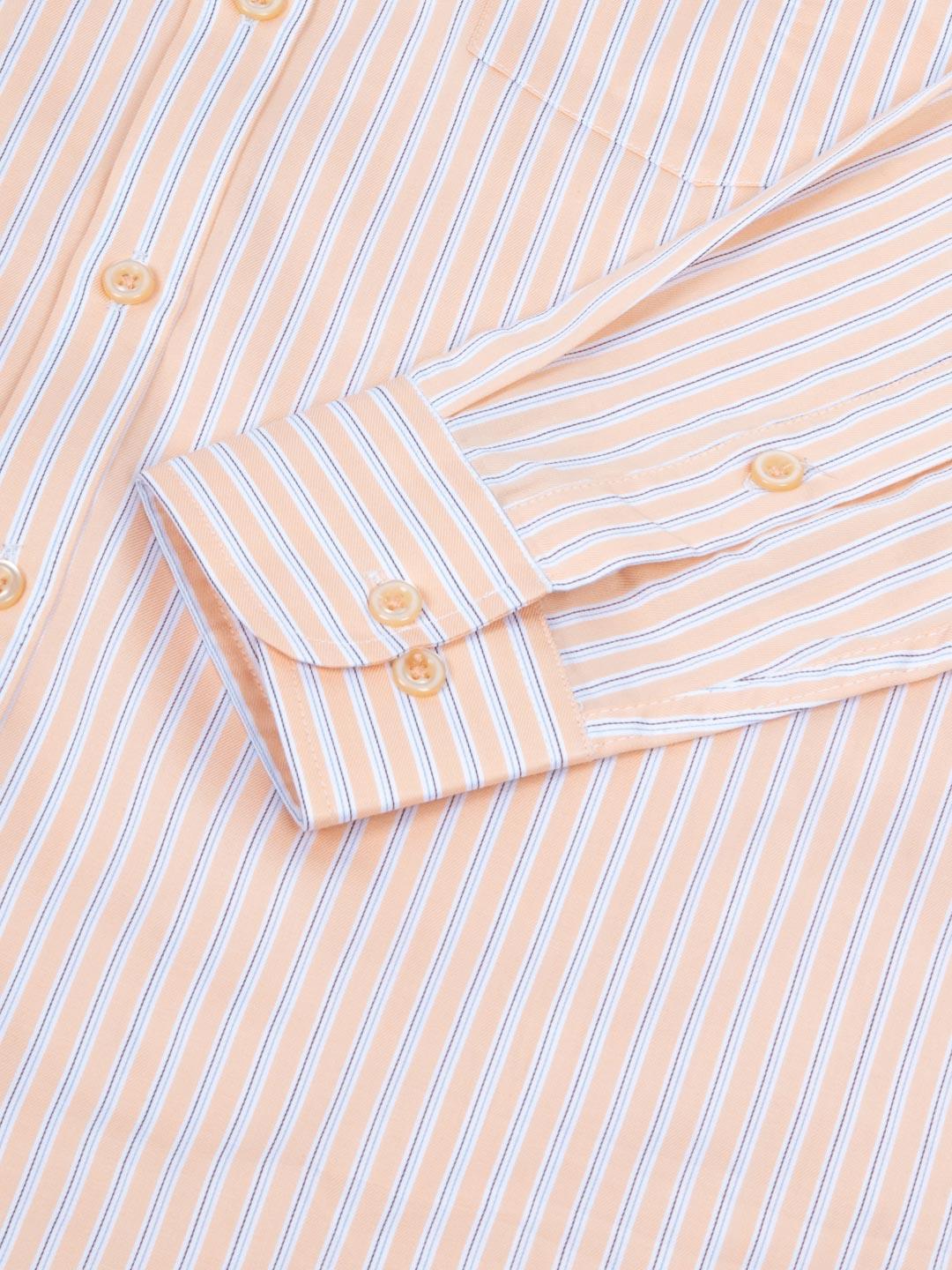Yellow Stripes Cotton Shirt - Tistabene
