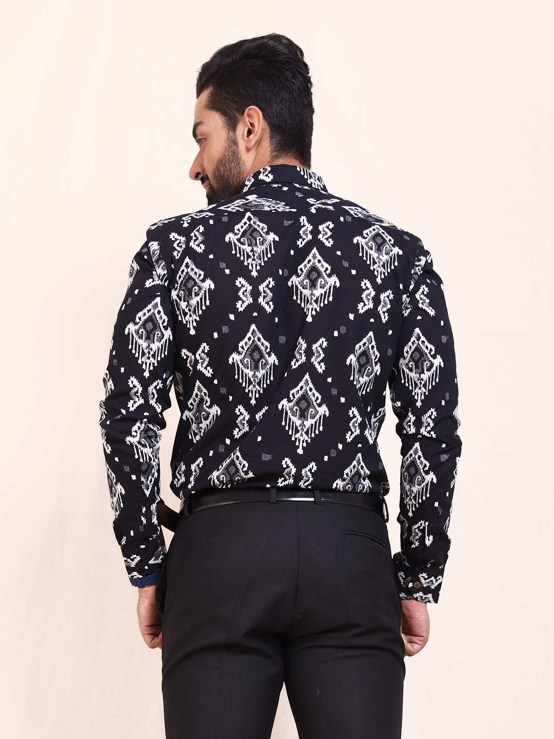 Modern Tribe Block Print Slim Fit Shirt