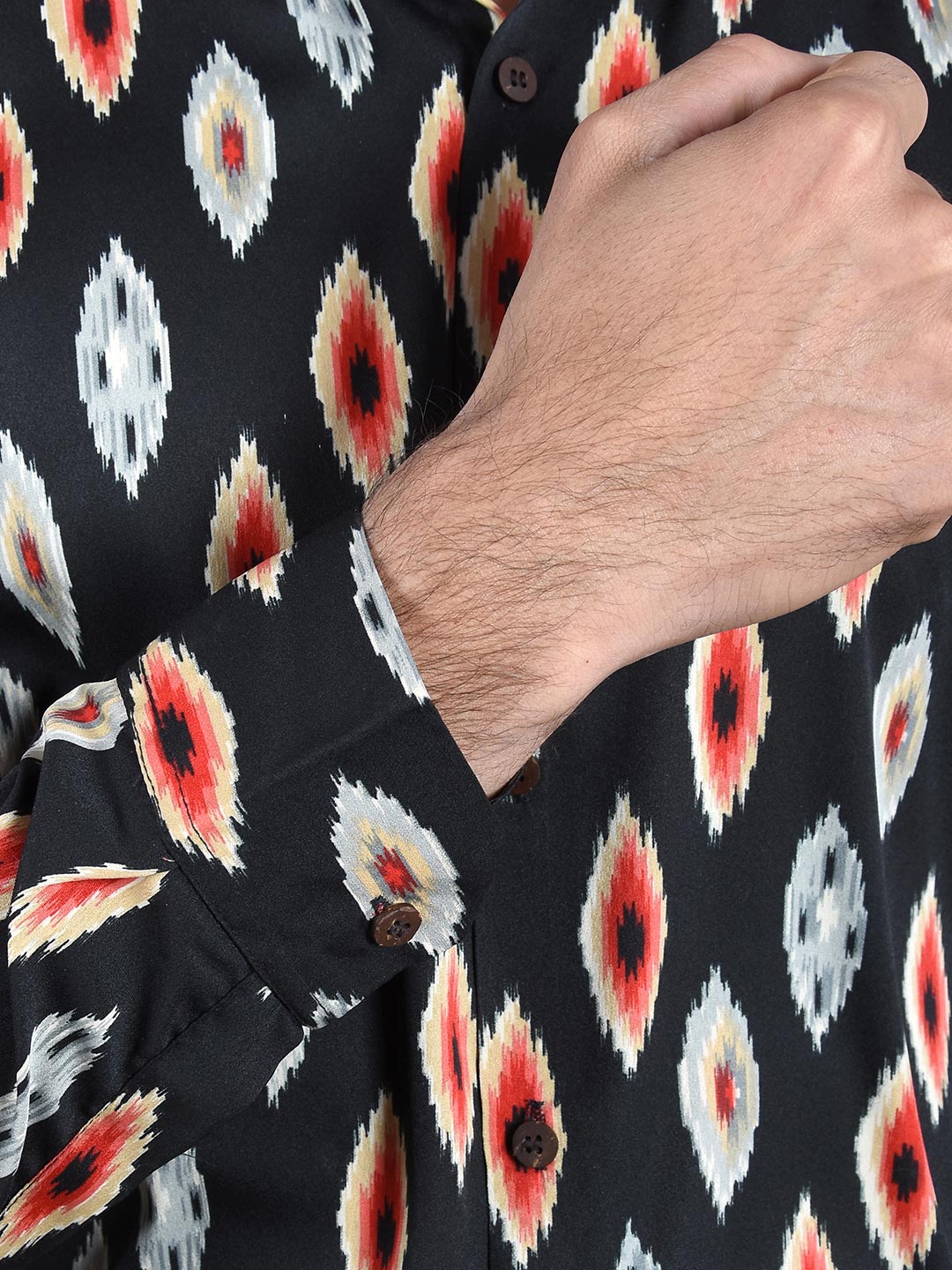 Moroccan Escape Abstract Printed Slim Fit Shirt