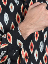 Moroccan Escape Abstract Printed Slim Fit Shirt