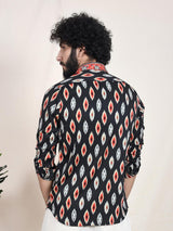 Moroccan Escape Abstract Printed Slim Fit Shirt