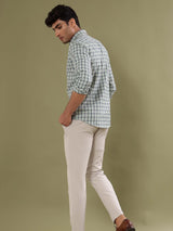 Light Green Checks Shirt