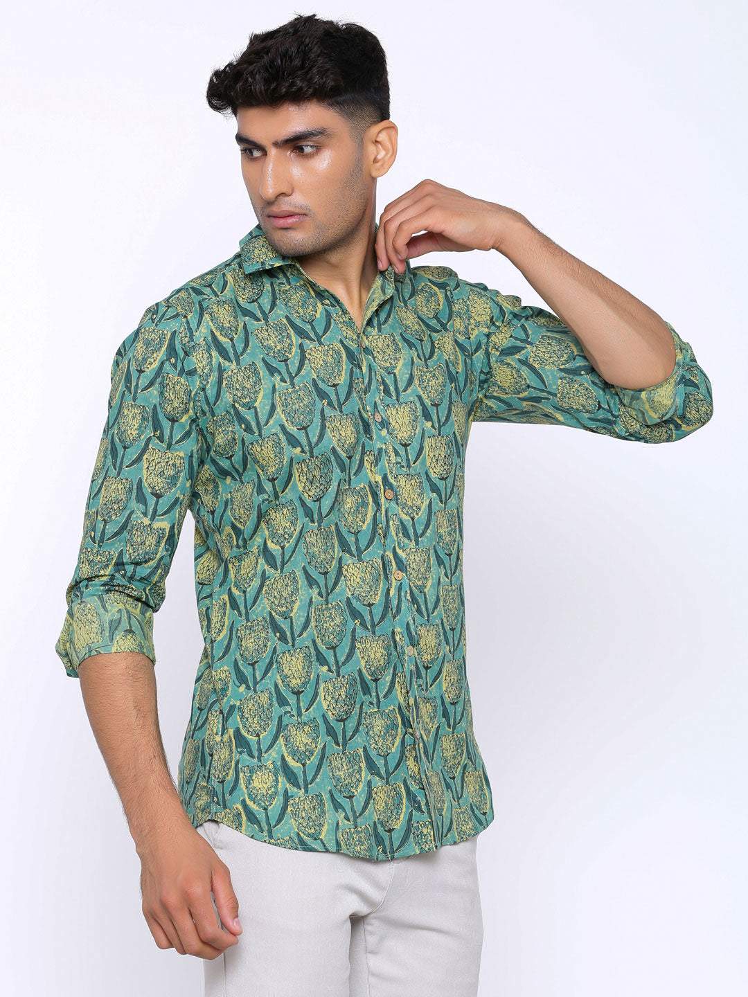 sanganeri printed shirt