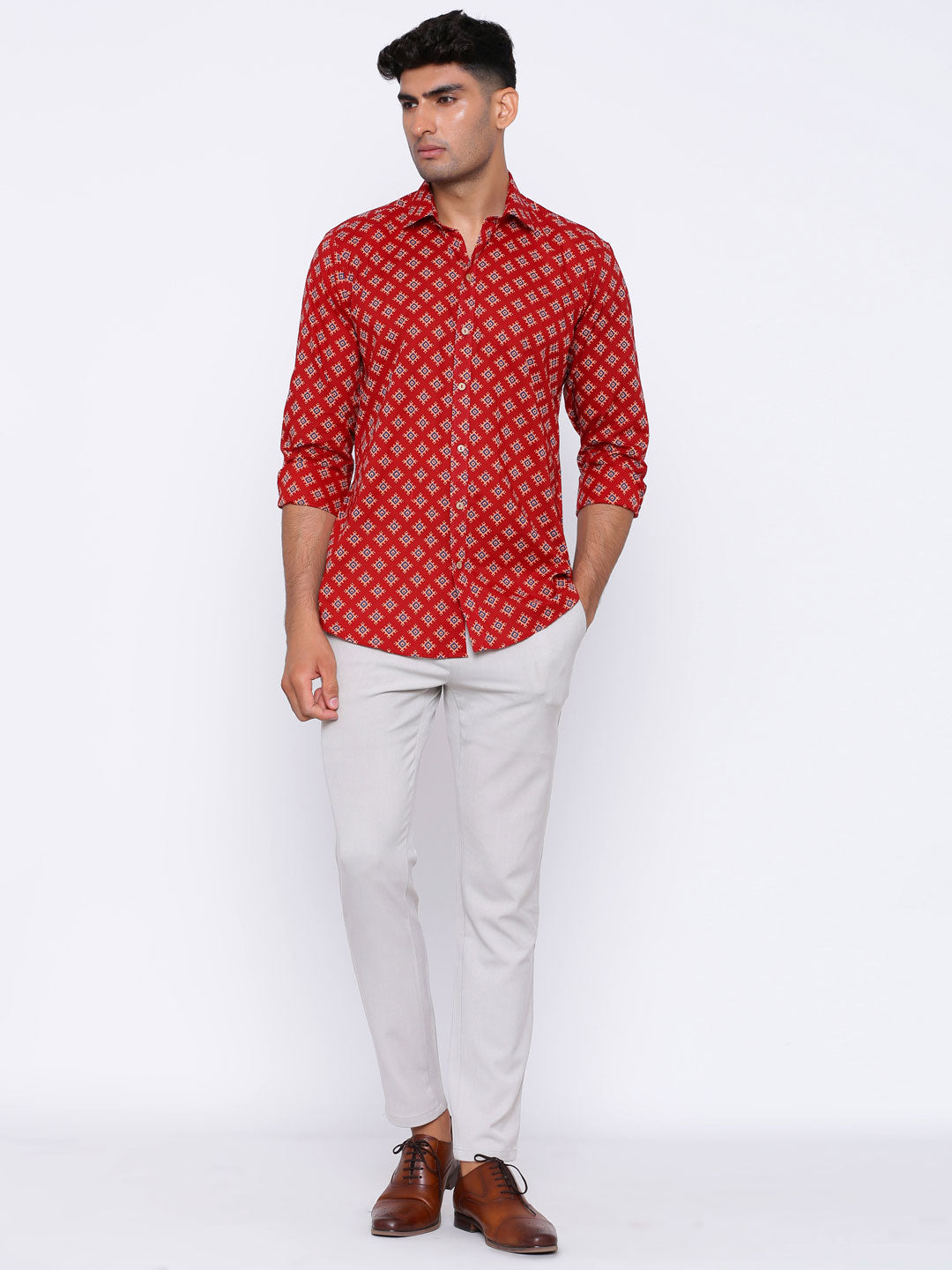 sanganeri printed shirt