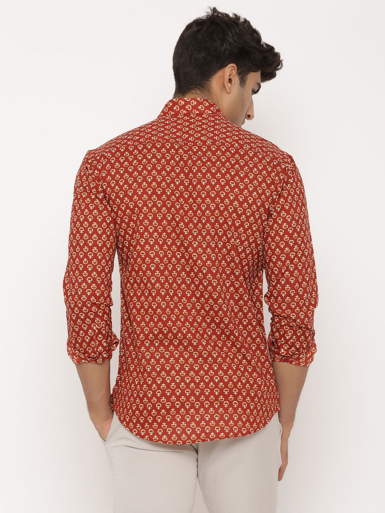 printed cotton shirts for men