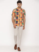 Patchwork Printed Shirt
