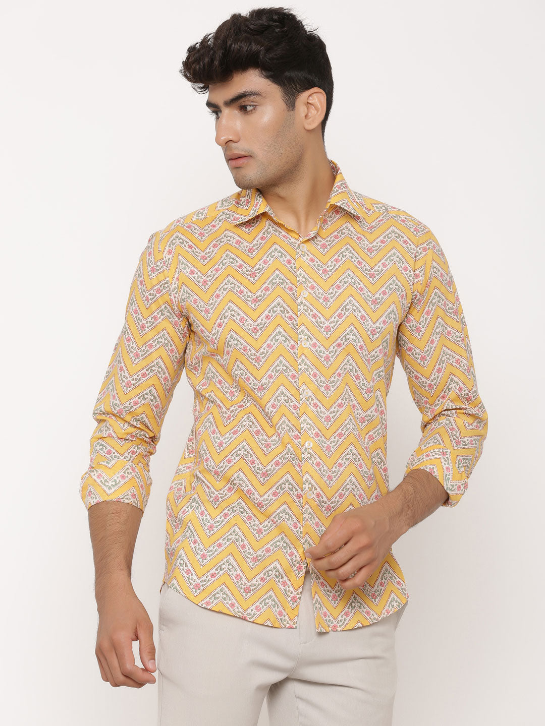 sanganeri printed shirt