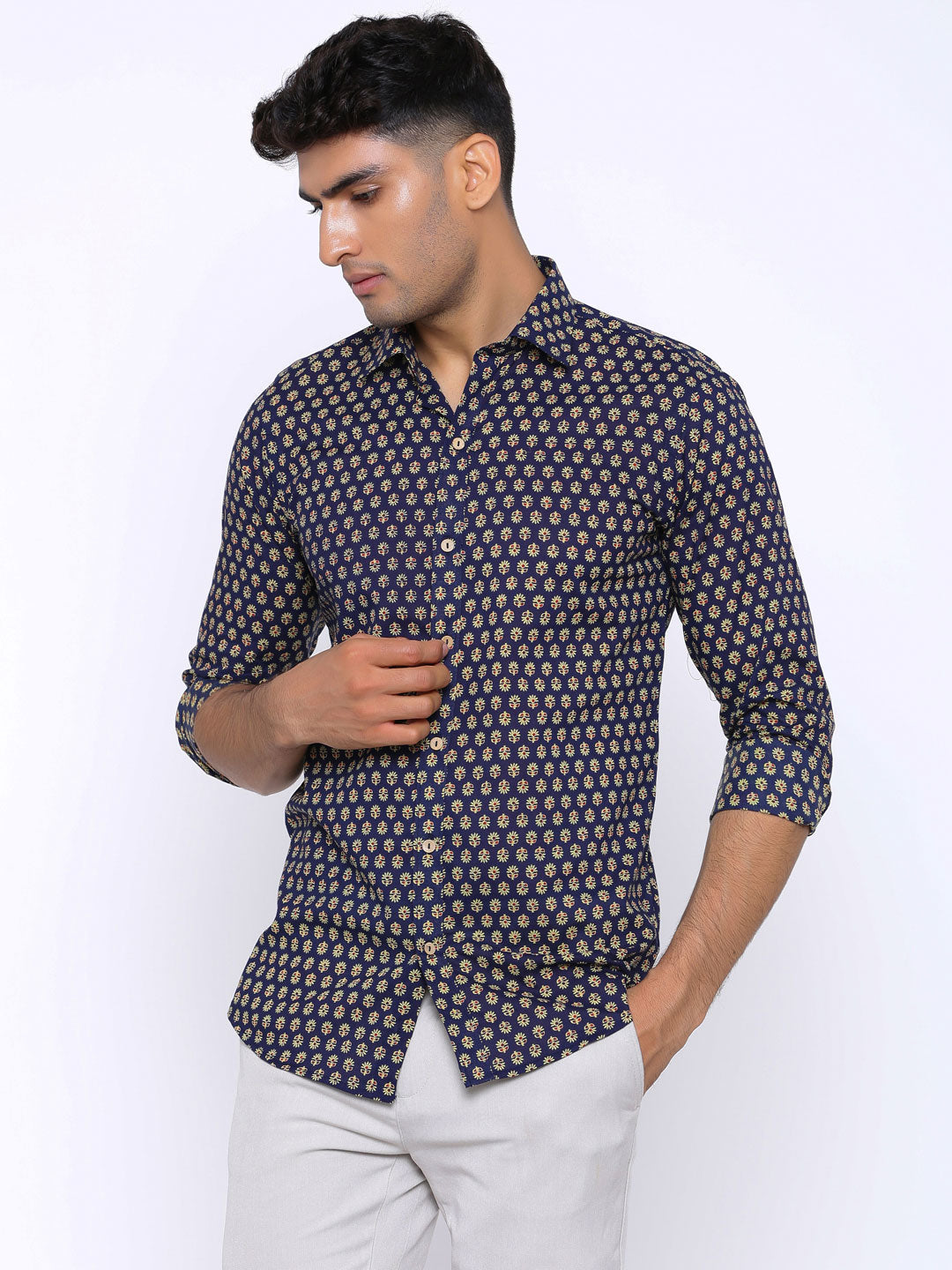 sanganeri printed shirt