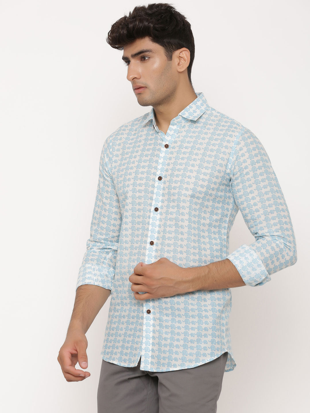 All Over Elephant Printed Shirt
