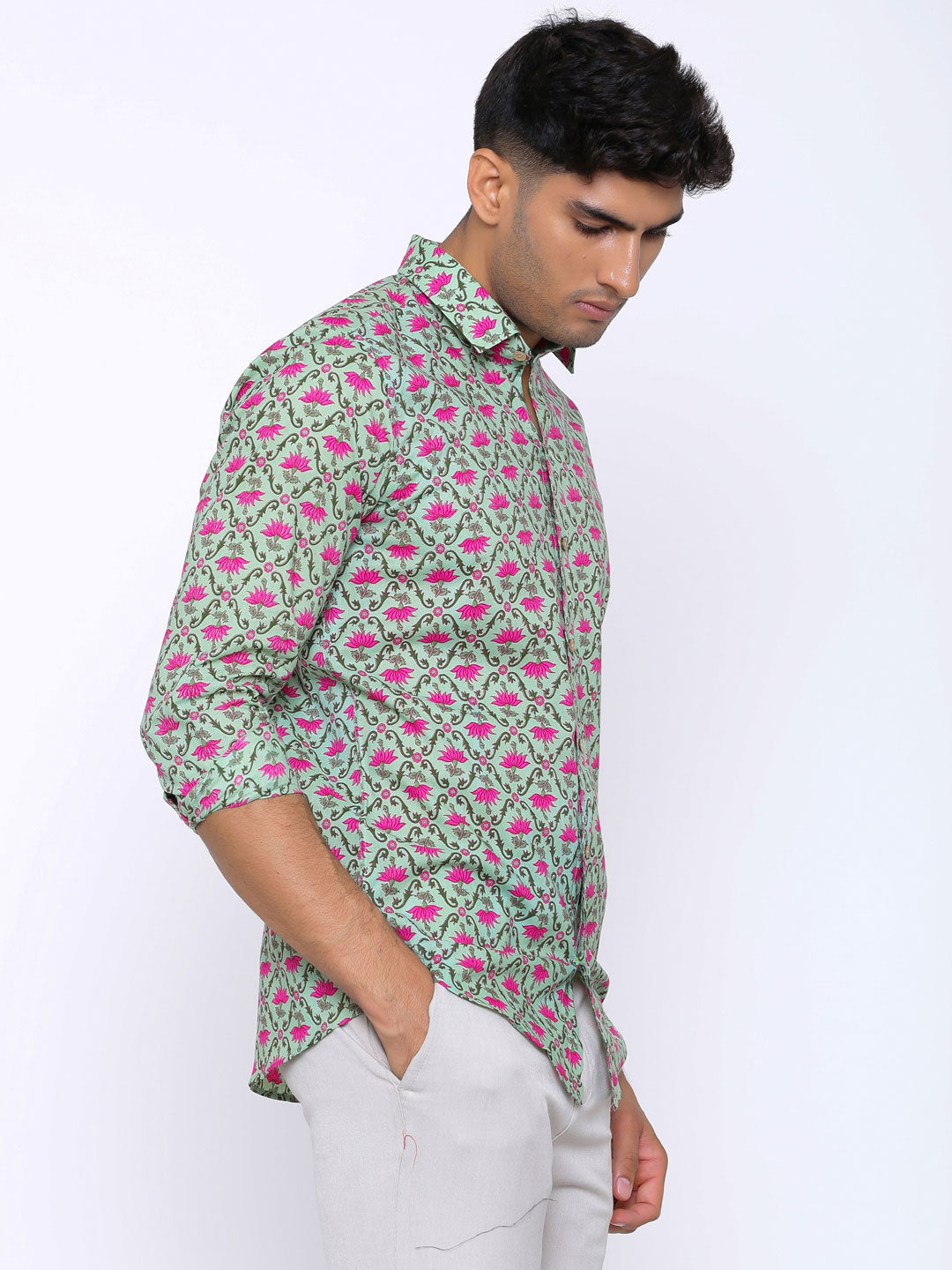 sanganeri printed shirt