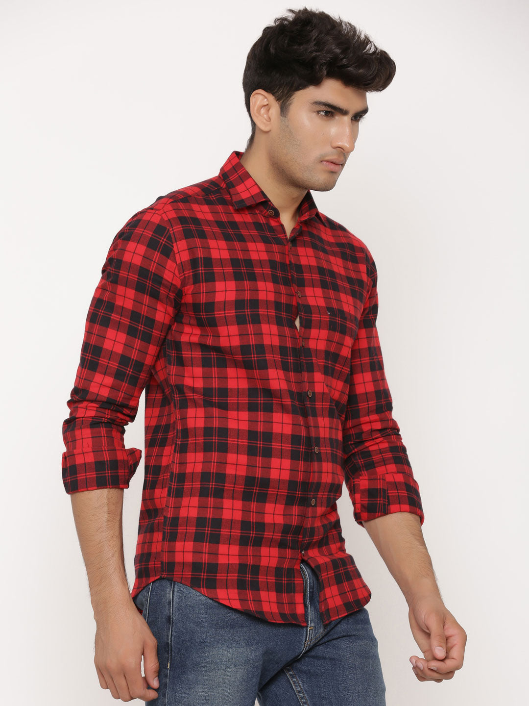 Red Flannel Check Shirt