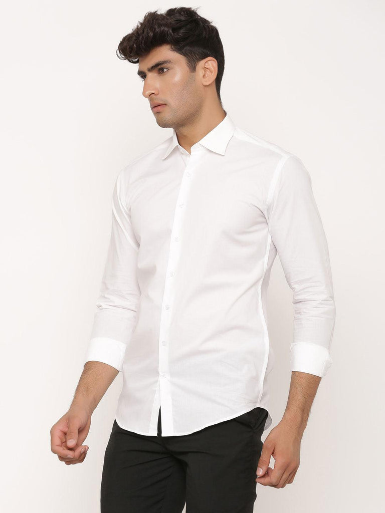 4 Aces Embroided White Shirt - Tistabene
