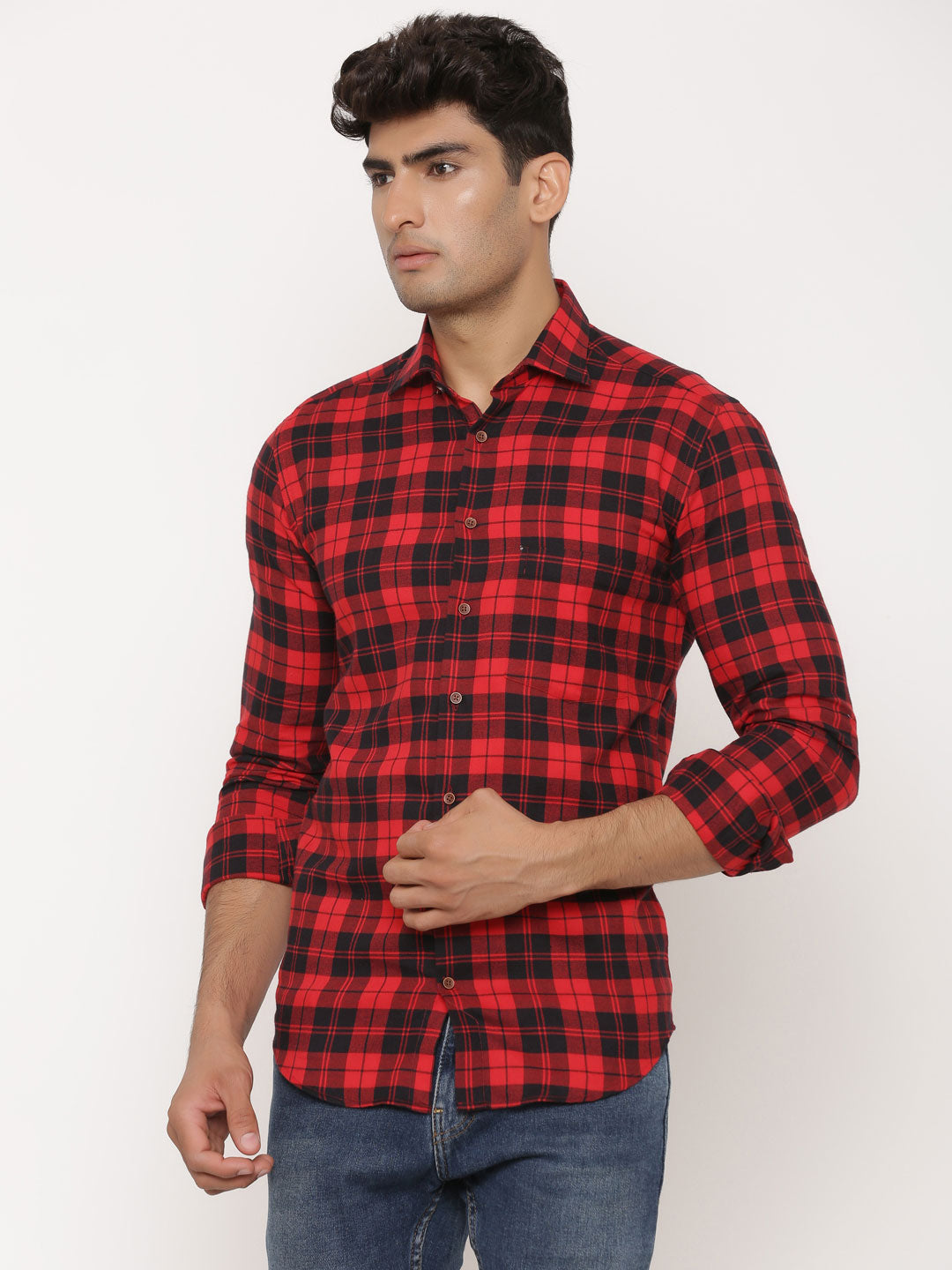 Red Flannel Check Shirt