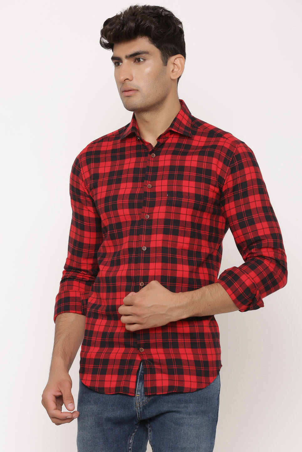Red Flannel Check Shirt