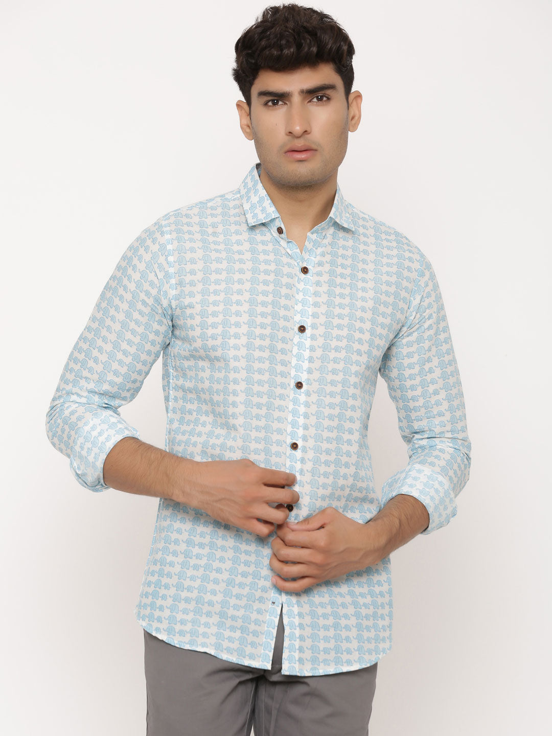 All Over Elephant Printed Shirt