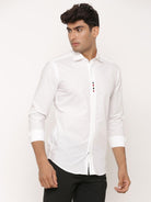 The 4 Suits Emborided White Shirt - Tistabene