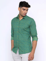Green Printed shirt
