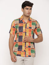 Patchwork Printed Shirt