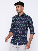cotton printed shirts for men