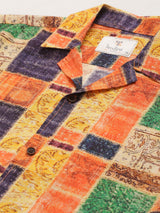Patchwork Printed Shirt