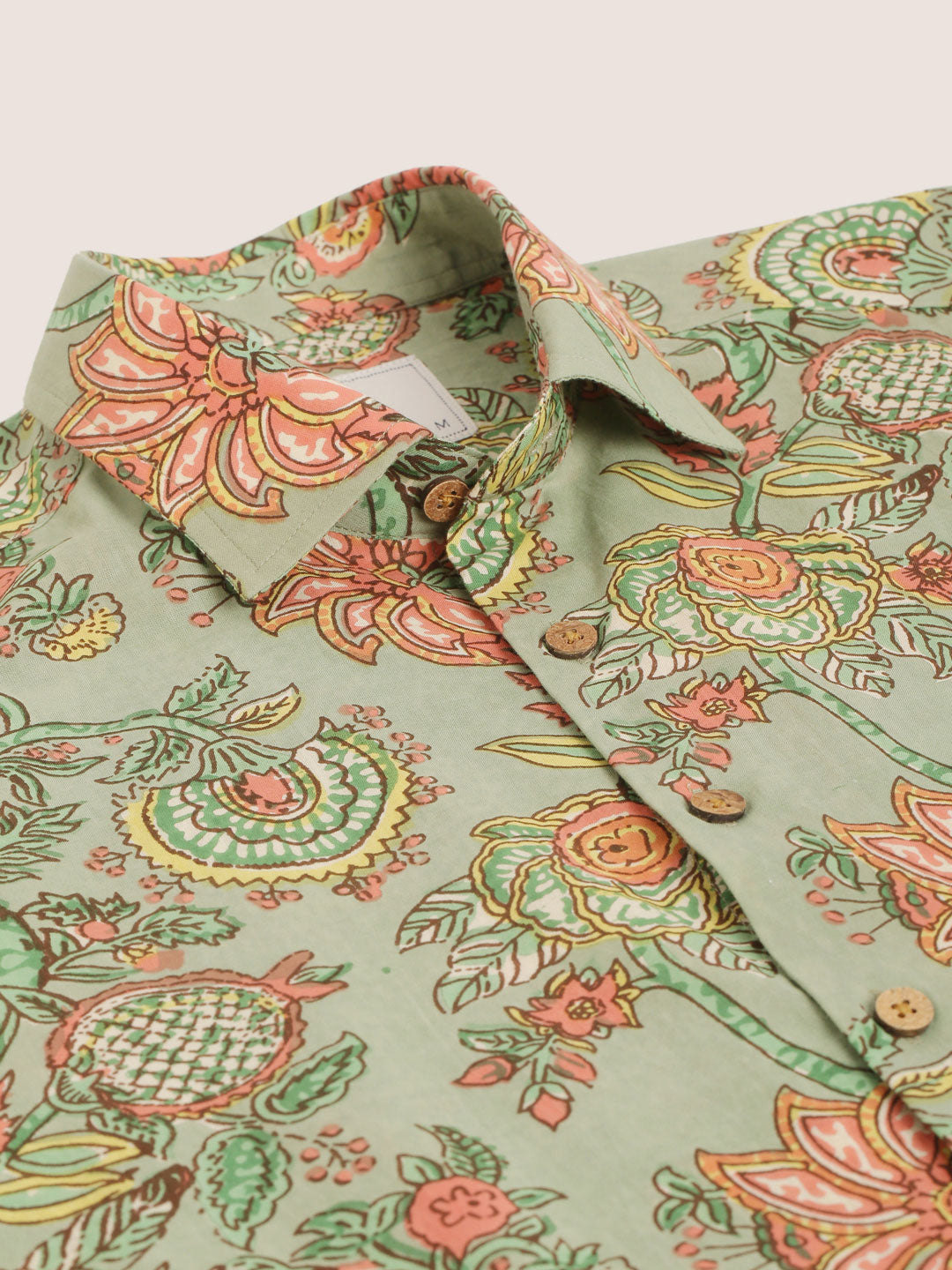 All Over Green Floral Printed Shirt