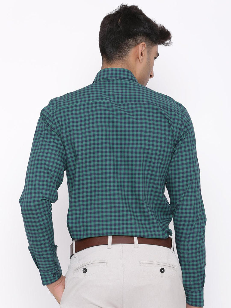 Green Ginghman Checks Shirt - Tistabene