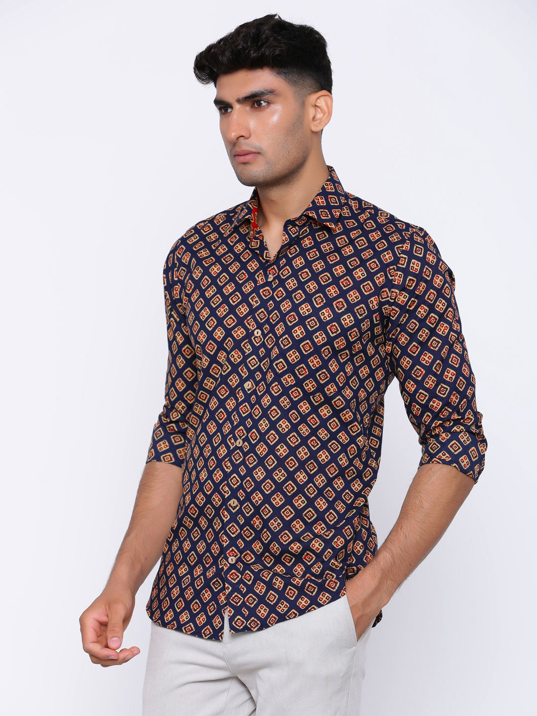 sanganeri printed shirt