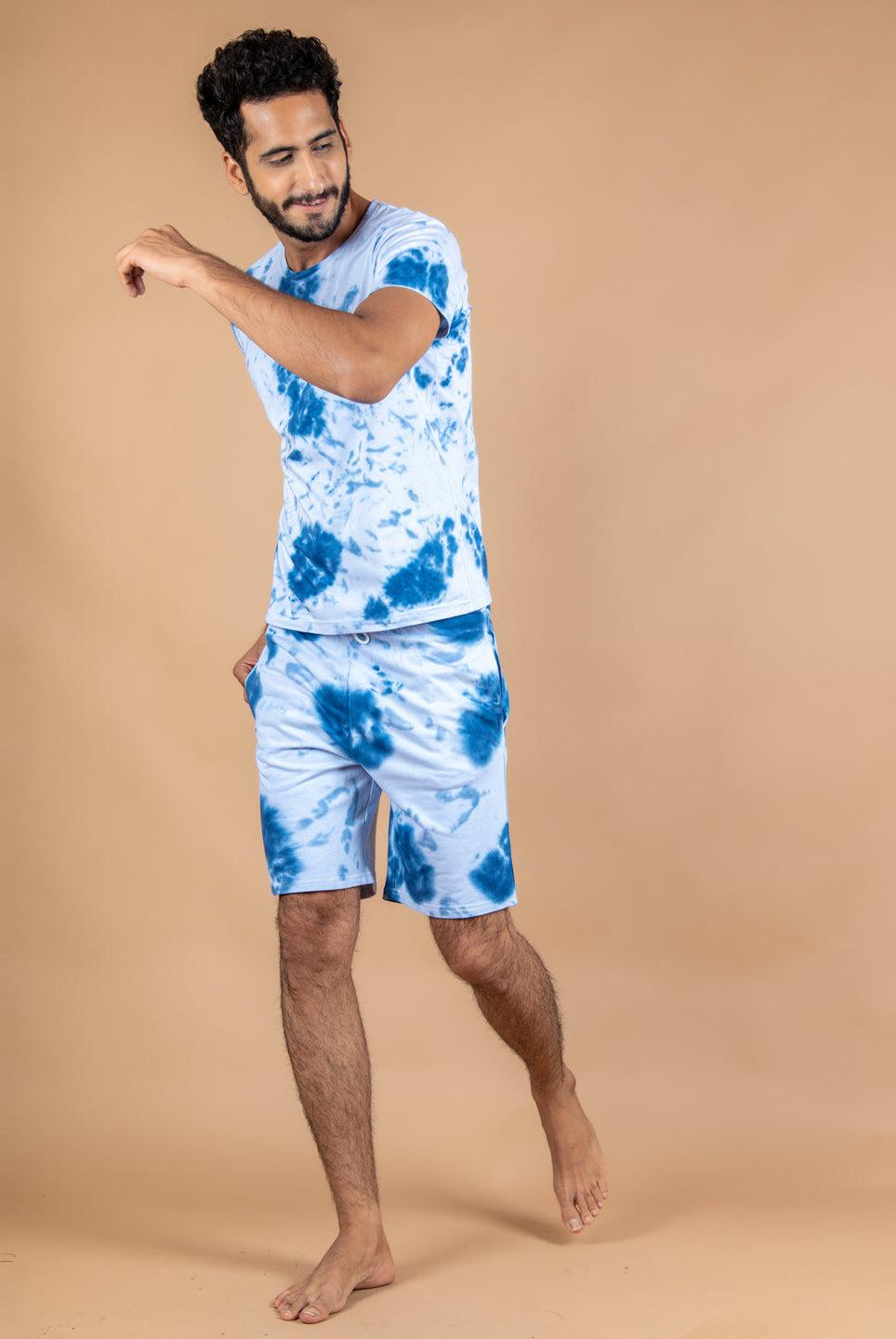 Blue Tie and Dye T-shirt and Shorts - Tistabene