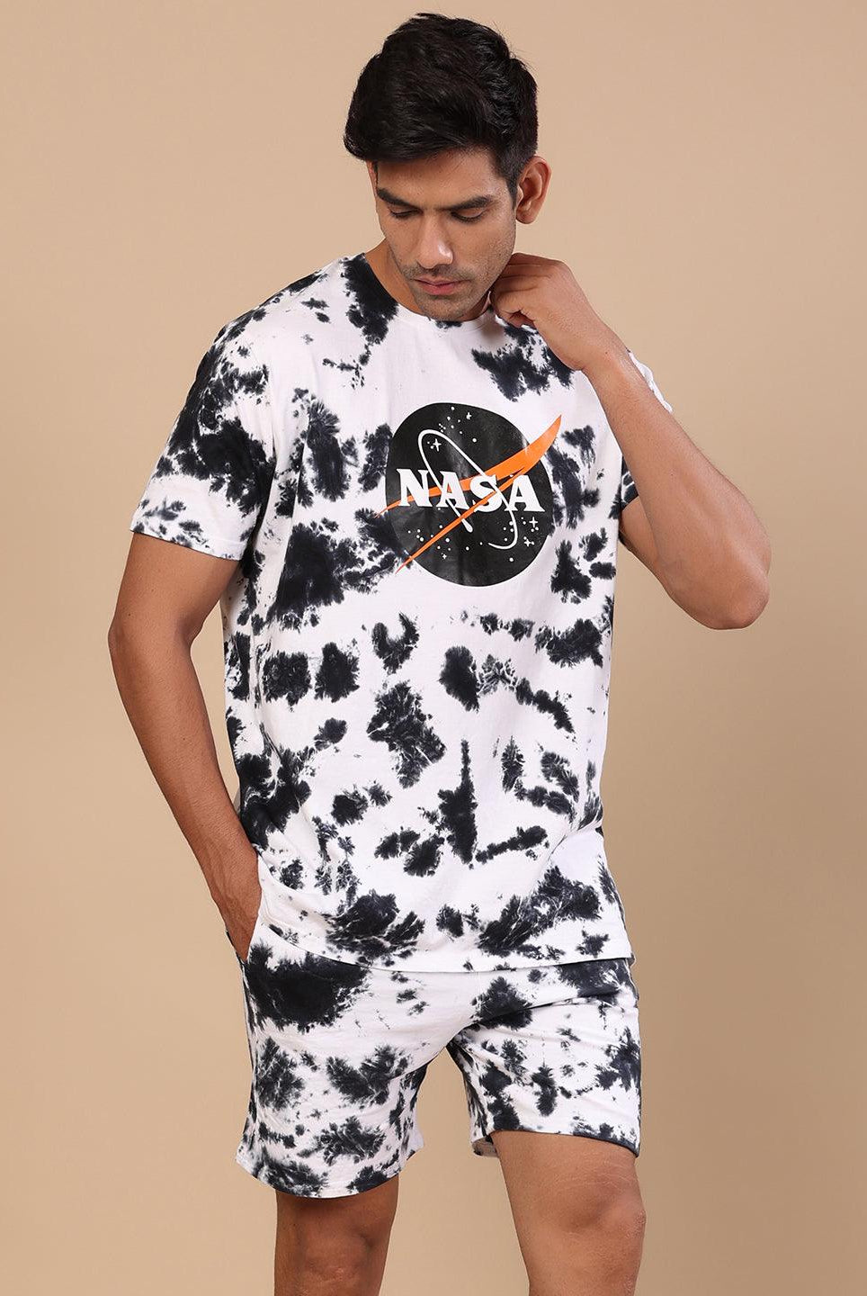 NASA Tie & Dye Co-ord Set (T-shirt with Shorts) - Tistabene
