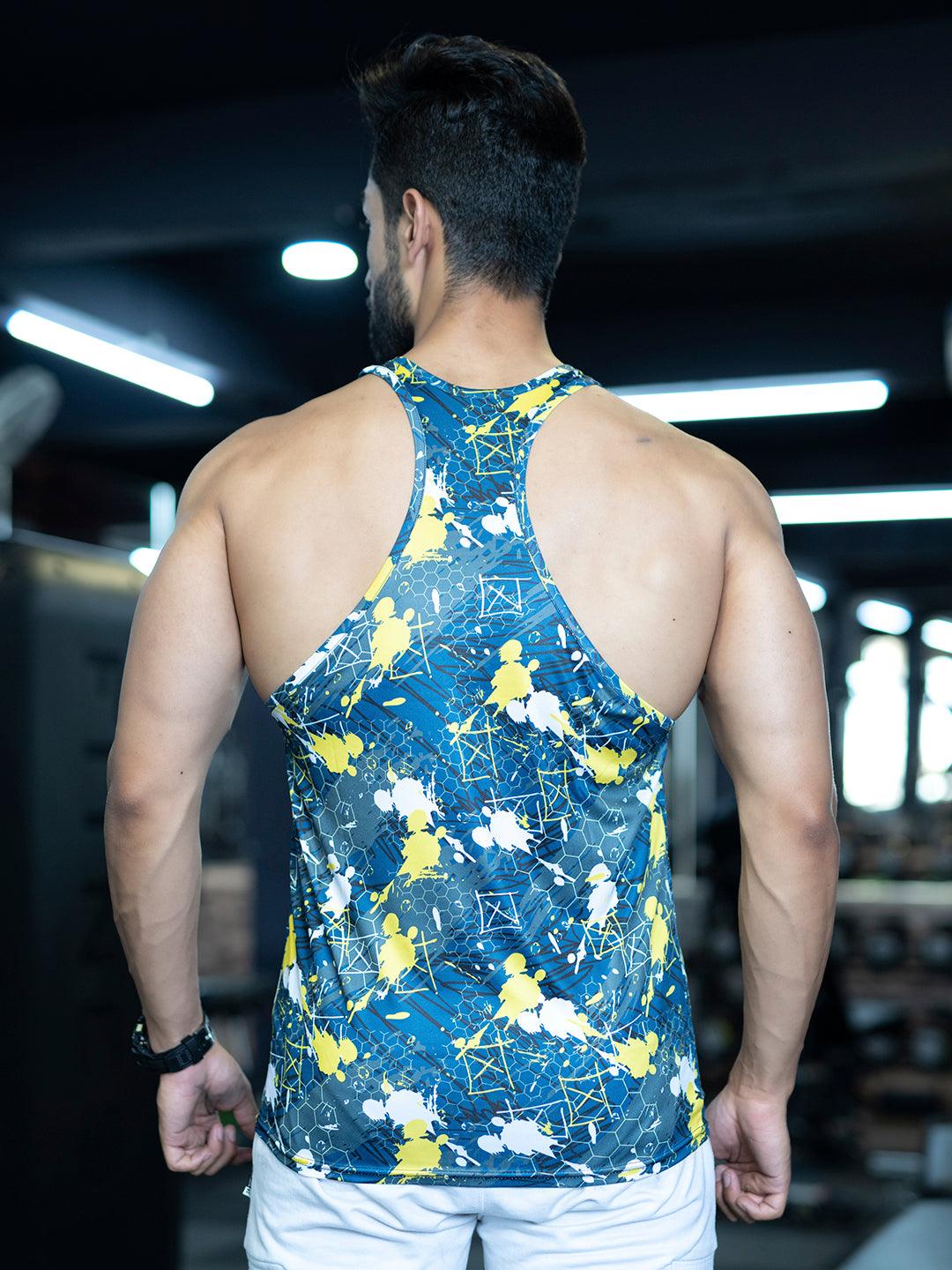 Buy Men's Gym T-back stringer Sleeveless Sports Vest Online