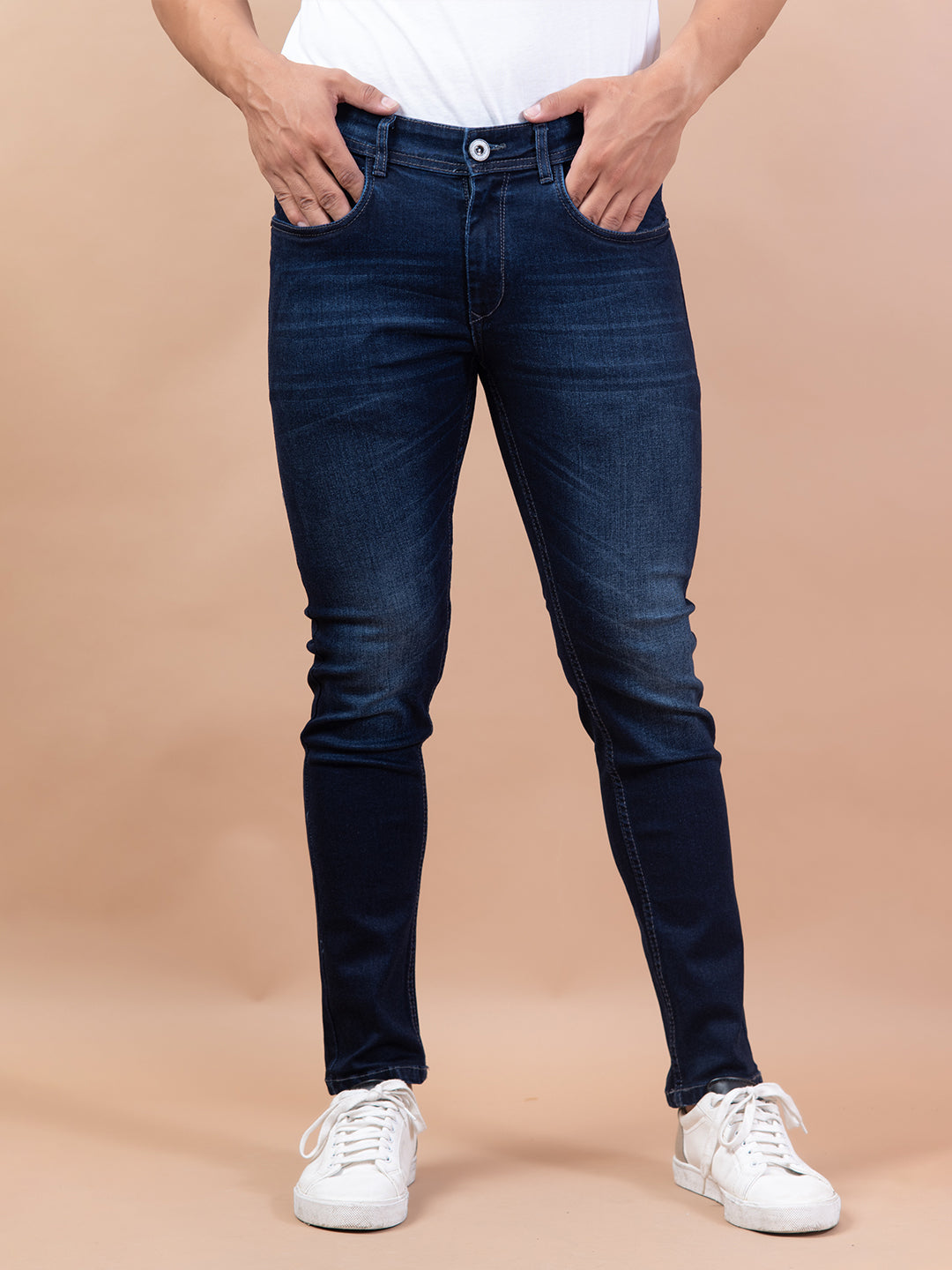 dark indigo ankle denim mens jeans