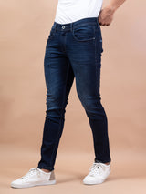 dark blue denim jeans