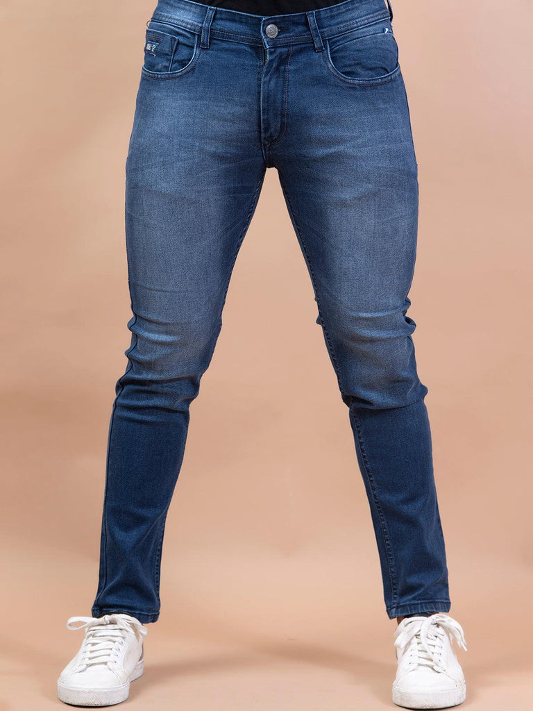 Denim Blue Denim Men's Jeans - Tistabene