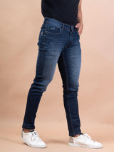 dark blue denim jeans