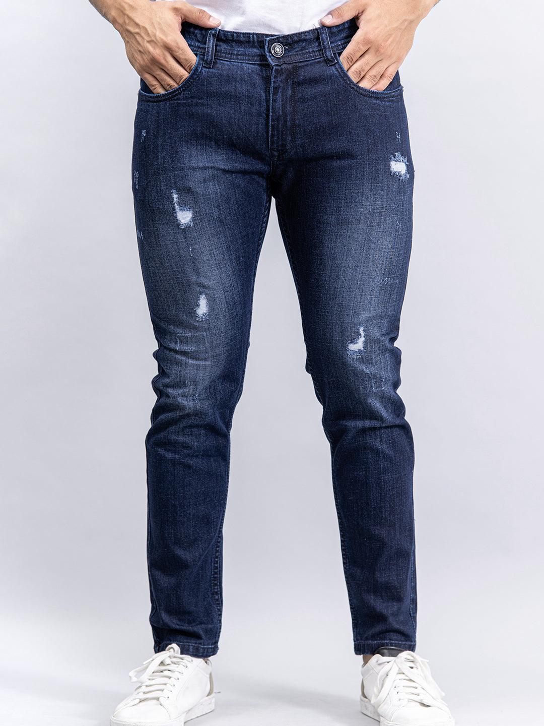 BAPE x A.P.C B Damage Jeans Stonewashed Indigo Denim - FW22 - US