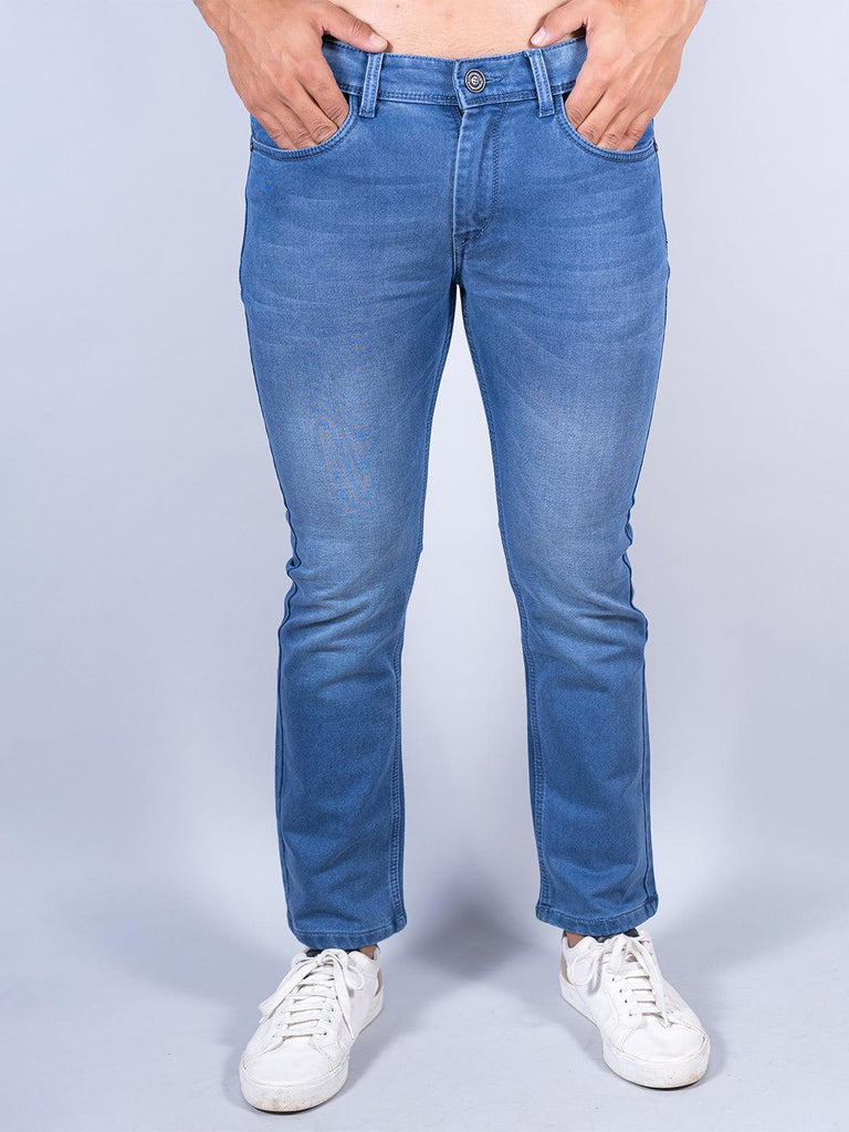Light Blue Boot-cut Jeans 